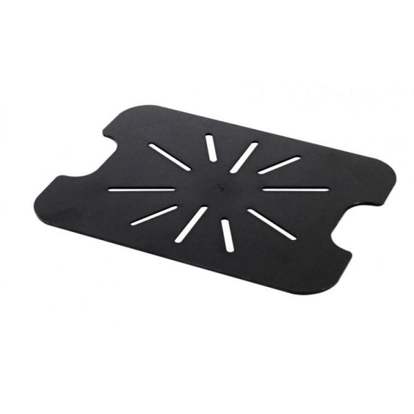 GN 1/2 Polycarbonate Gastronorm Drain Shelf Black - Design B Default Title