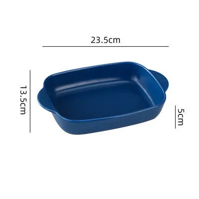 Ceramic Rectangular Baking Dish – Oven, Microwave & Dishwasher Safe, Ideal for Lasagna, baked pasta, mac & cheese, and enchiladas (23.5 x 13.5 x 5 cm)