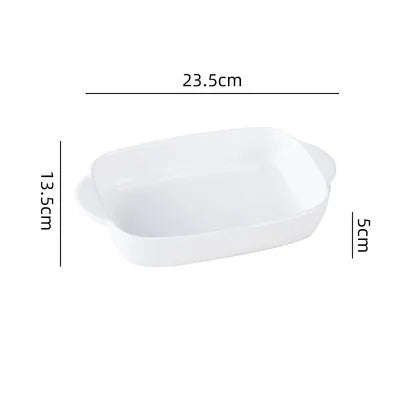 Ceramic Rectangular Baking Dish – Oven, Microwave & Dishwasher Safe, Ideal for Lasagna, baked pasta, mac & cheese, and enchiladas (23.5 x 13.5 x 5 cm)