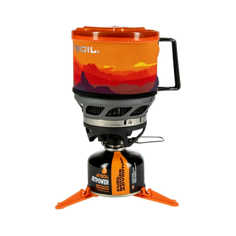 Compact Camping Cooking Pot and Burner Set Sunset