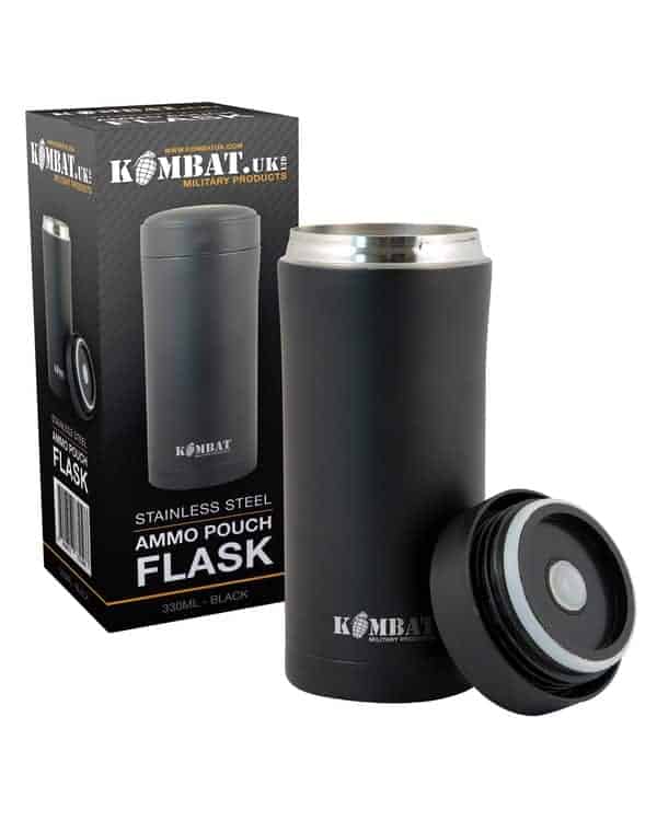 330ml Stainless Steel Flask in Black