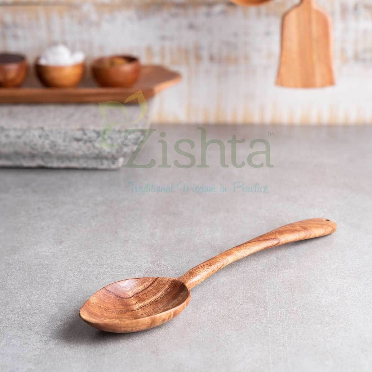 Neem Wood Ladle Dal Traditional Kitchen Ladle
