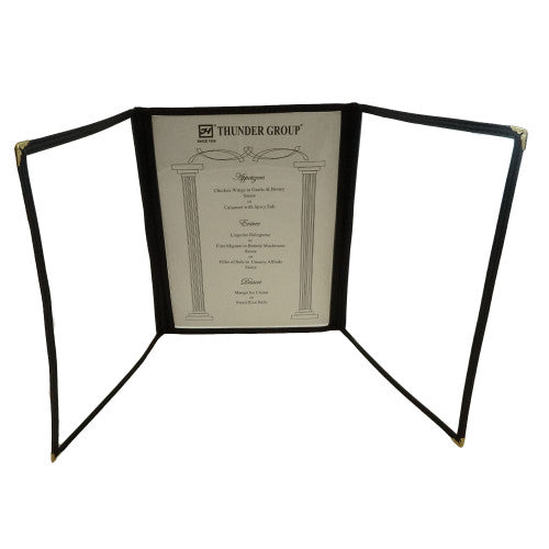 Triple Fold Green Menu Cover 216mm x 279mm