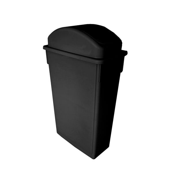 Plastic Lid for 23 Gal Plastic Trash Can Black