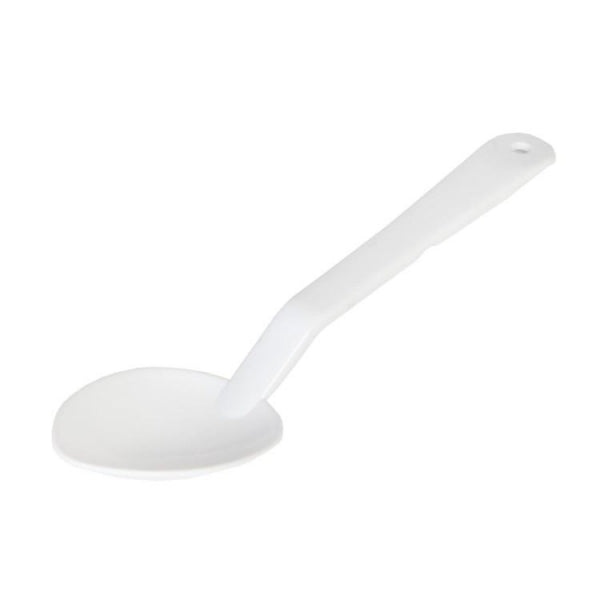 Polycarbonate White Solid Serving Spoon 330mm - Pack of 12 Default Title