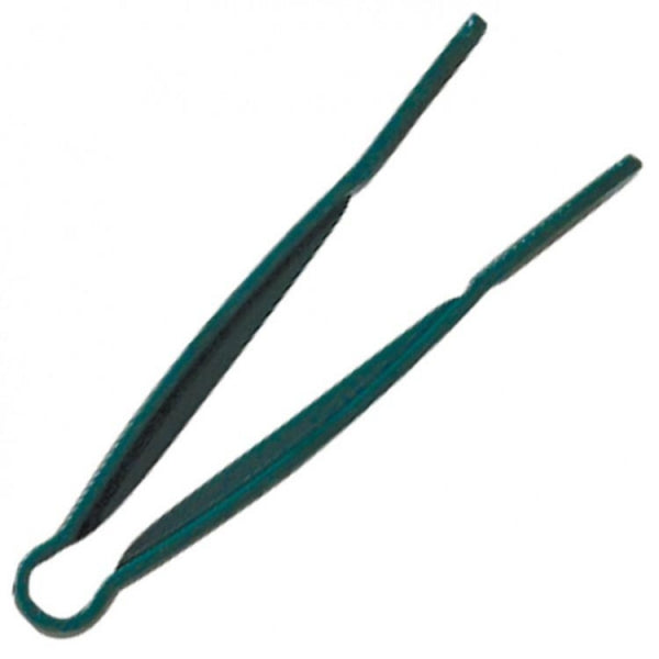 Polycarbonate Green Flat Grip Tongs 305mm Default Title