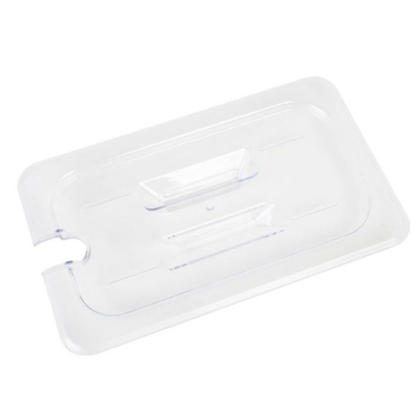 GN 1/4 Polycarbonate Gastronorm Notched Lid Clear Default Title