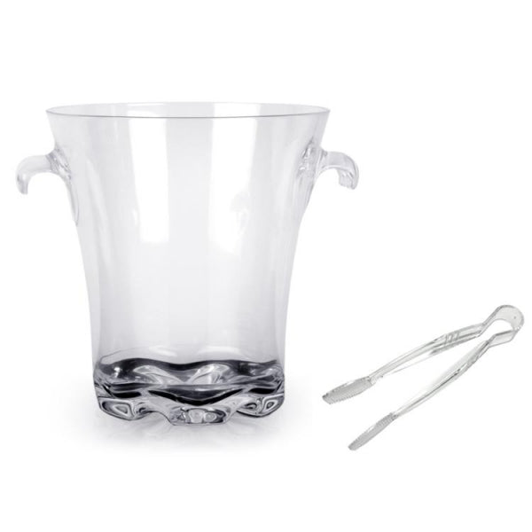 Polycarbonate Ice Bucket With Tong 4.4L Default Title