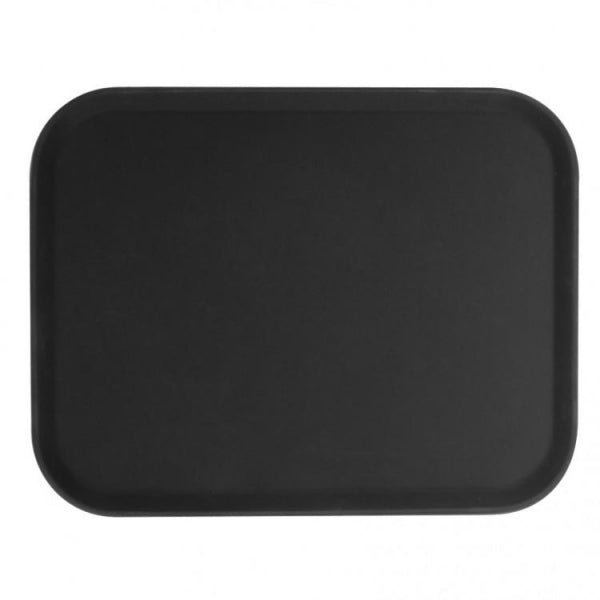 Rectangular Black Fibreglass Serving Tray 356mm x 457mm Default Title