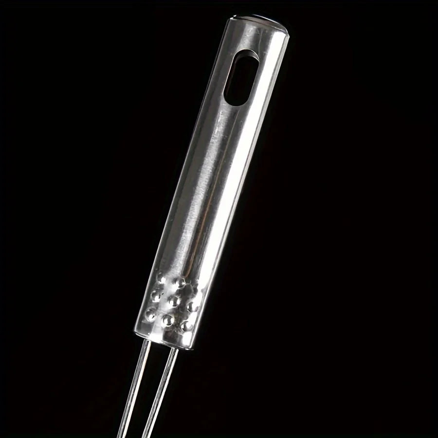 Long Stainless Steel Wire Skimmer Ladle – Strainer Spoon for Frying, Blanching & Hot Pot – Great for Chips, Dumplings & Noodles (34cm)