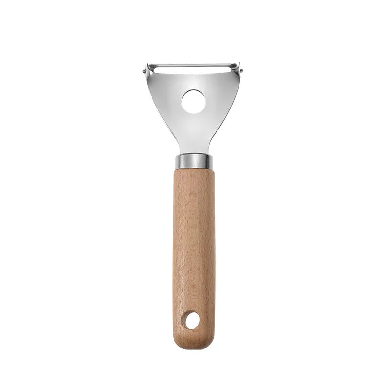 Stainless Steel Kitchen Gadget Set with Wooden Handle 1 piece