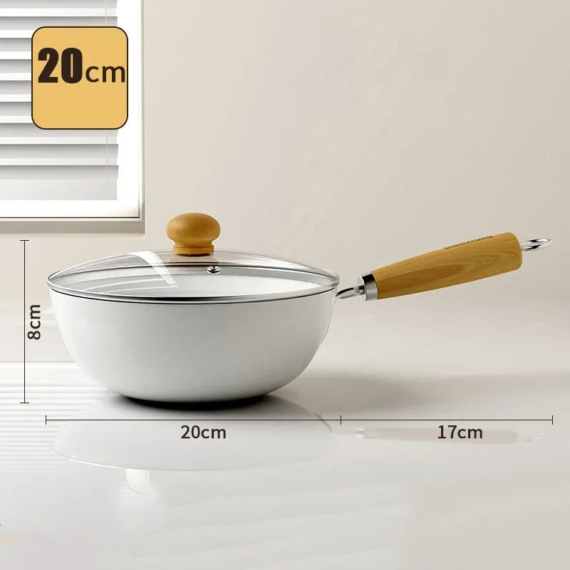 Ceramic Non-Stick Frying Pan – Skillet for Frying Eggs, Omelettes, Pancakes, Crepes, Steak, Searing, Sautéing, Sauces & Daily Cooking – Available in 20cm & 24cm With or Without Lid