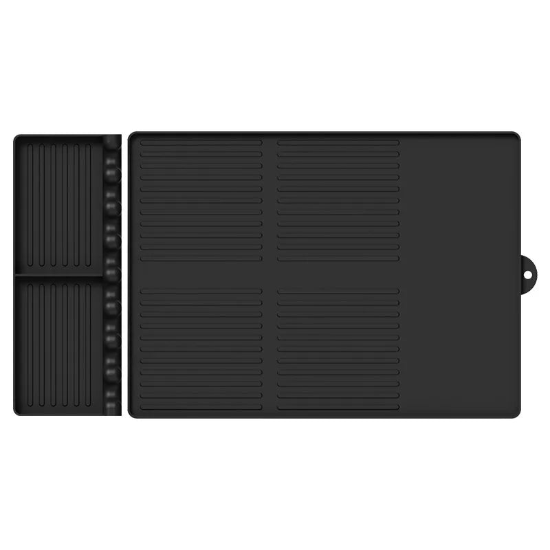 Heat Resistant Silicone Griddle Tool Mat – Grill Side Shelf Mat & BBQ Utensil Rest – Great for Flat Top Griddles & Outdoor Cooking
