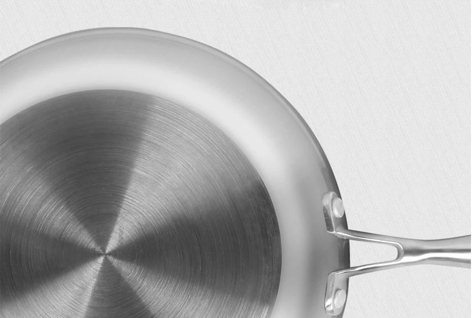 Stainless Steel Steak Pan – Uncoated Skillet, Ideal for Searing Steaks and Everyday Cooking, Suitable for Gas & Induction Stoves – 4 Sizes Available (22cm/26cm/28cm/30cm)