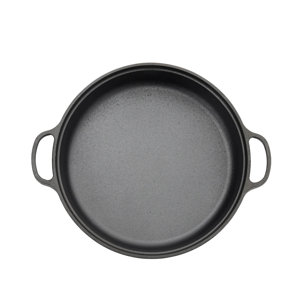 Pre-Seasoned Cast Iron Skillet – 28cm/30cm, Oven & Stovetop Safe