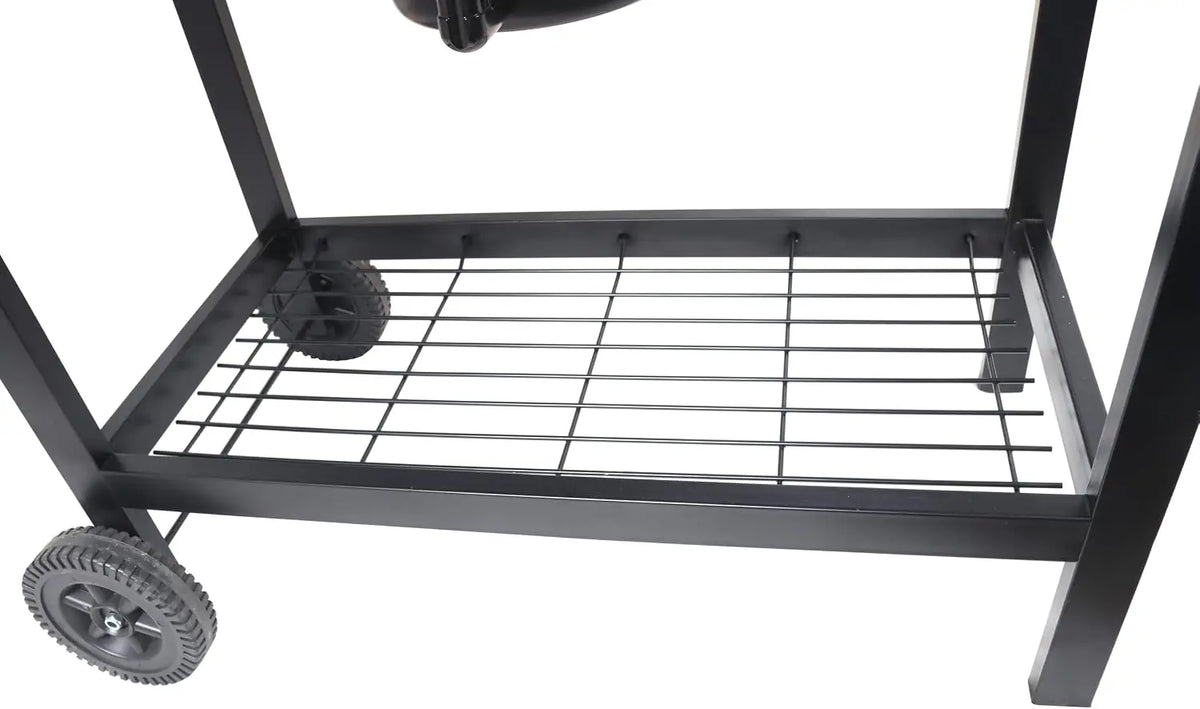 Charcoal BBQ Grill with Rotisserie & Wheels – Large Outdoor Barbecue Grill with Rotisserie Spit – Ideal for Garden Parties & Family BBQs