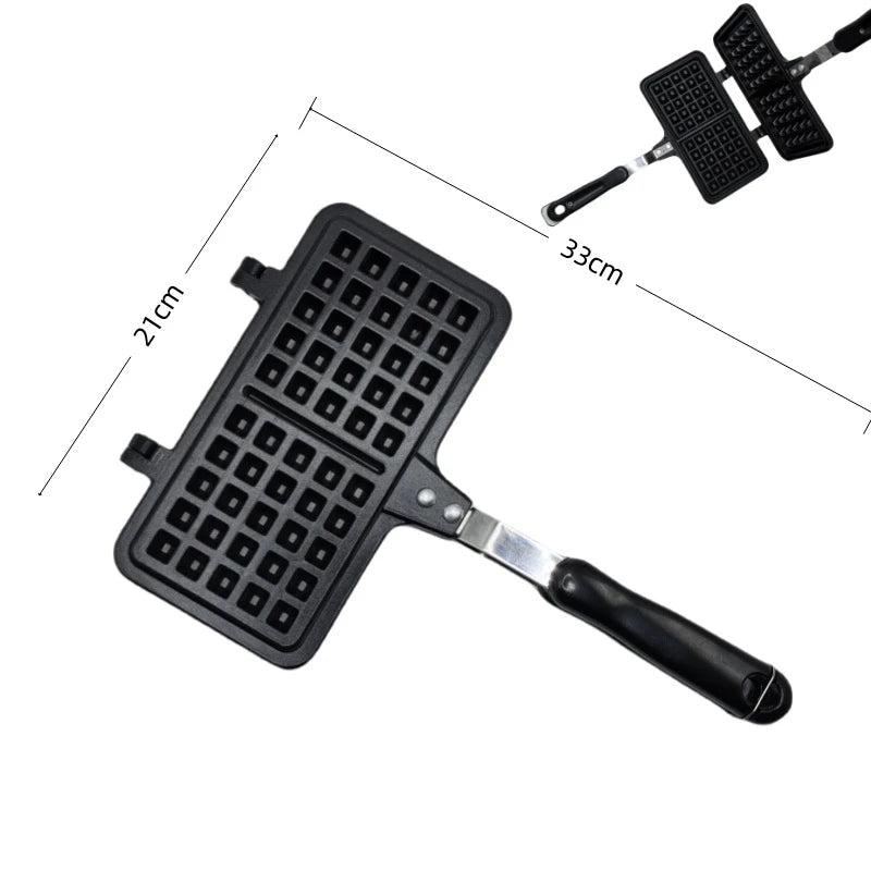 Stovetop Belgium Waffle Maker Pan B