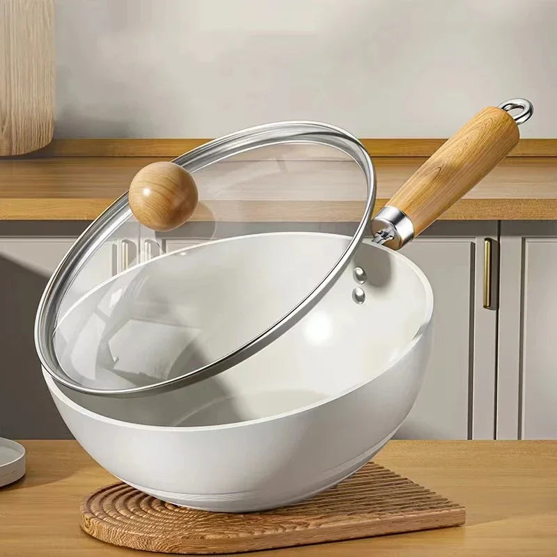 Ceramic Non-Stick Frying Pan – Skillet for Frying Eggs, Omelettes, Pancakes, Crepes, Steak, Searing, Sautéing, Sauces & Daily Cooking – Available in 20cm & 24cm With or Without Lid