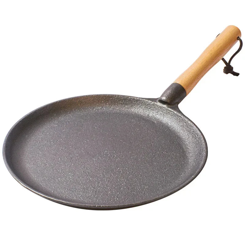 Cast Iron Non-Stick Flat Pan – Ideal for Flatbreads, Crepes, Pancakes, Tortillas, Eggs, Omelettes, Parathas, Roti, French Toast, Wraps, Tawa-Fried Fish, Quesadillas & Dosa – Available in 18cm Size