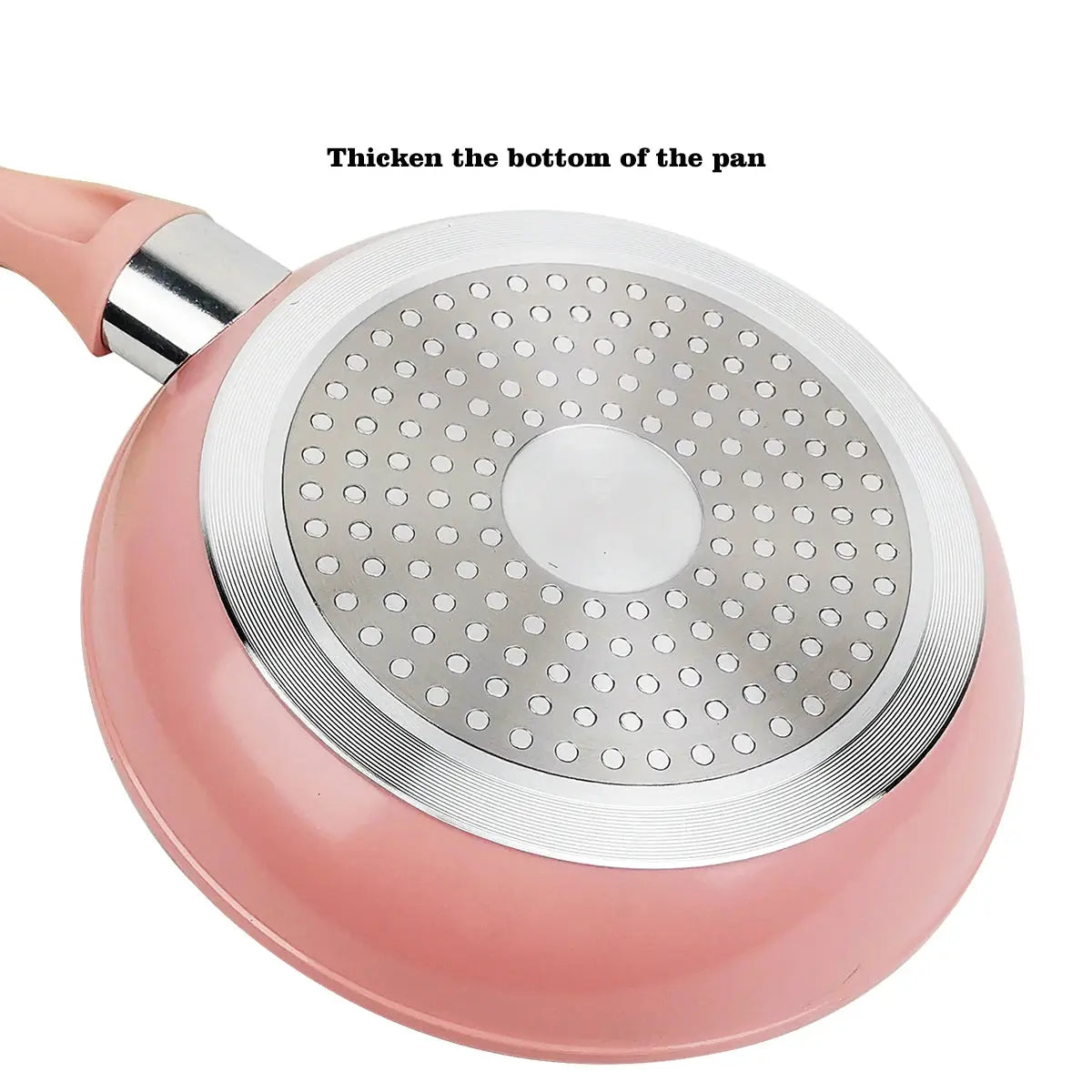 Pink Non-Stick Cookware Set – Includes Skillet & Glass Lid, Mini Milk Sauce/Soup Pan – Ideal for Omelettes, Pancakes, Porridge, Soups, Sauces, Scrambled Eggs, Baby Food, Curries, French Toast & Daily Cooking – 3-Piece Set