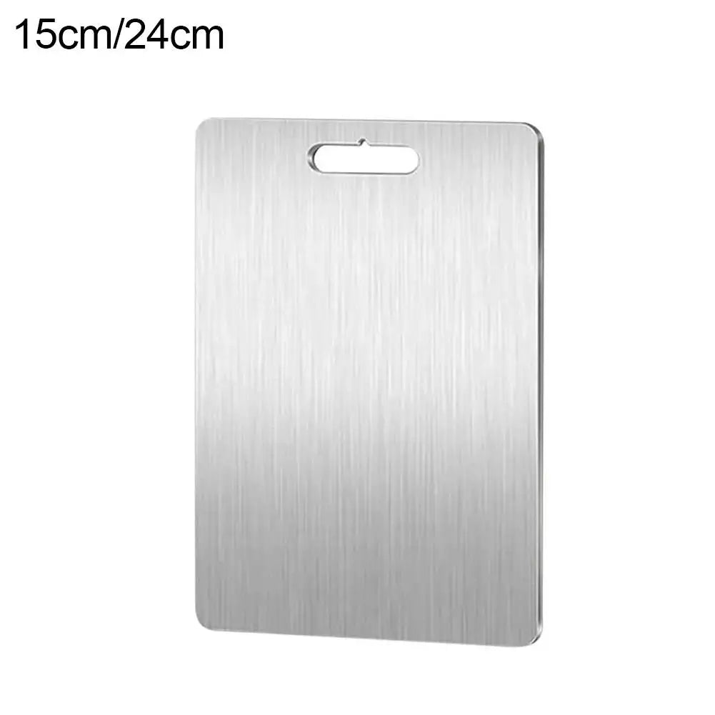 304 Stainless Steel Double-Sided Chopping Board – Thickened Hygienic Cutting Board for Meat, Fruit & Veg – Great for Easy-Clean Prep – Available in 4 Sizes