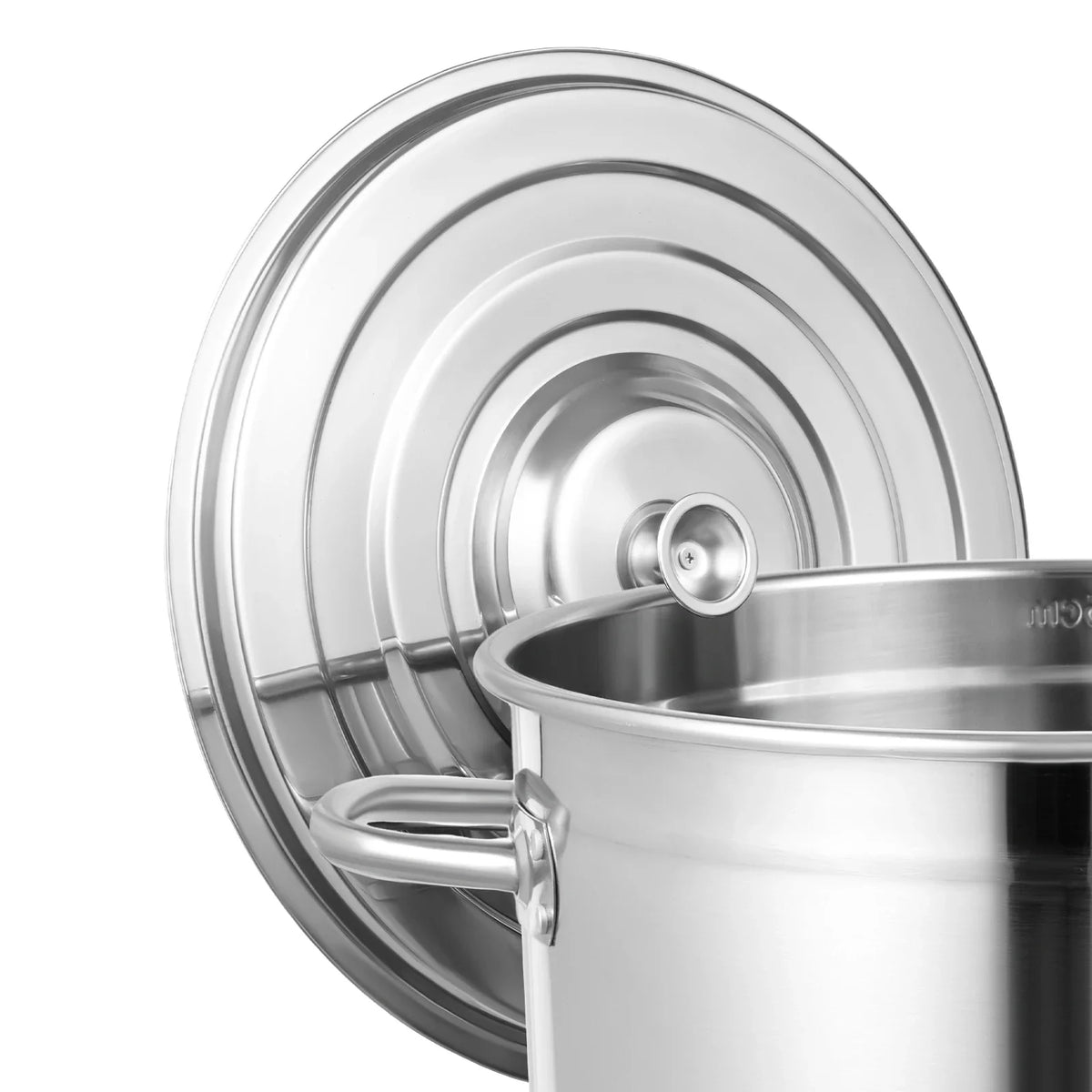Stainless Steel Stock Pot with Lid – Large Catering Soup Pot & Cooking Pot – Great for Soups, Stews & Family Batch Cooking (35L)