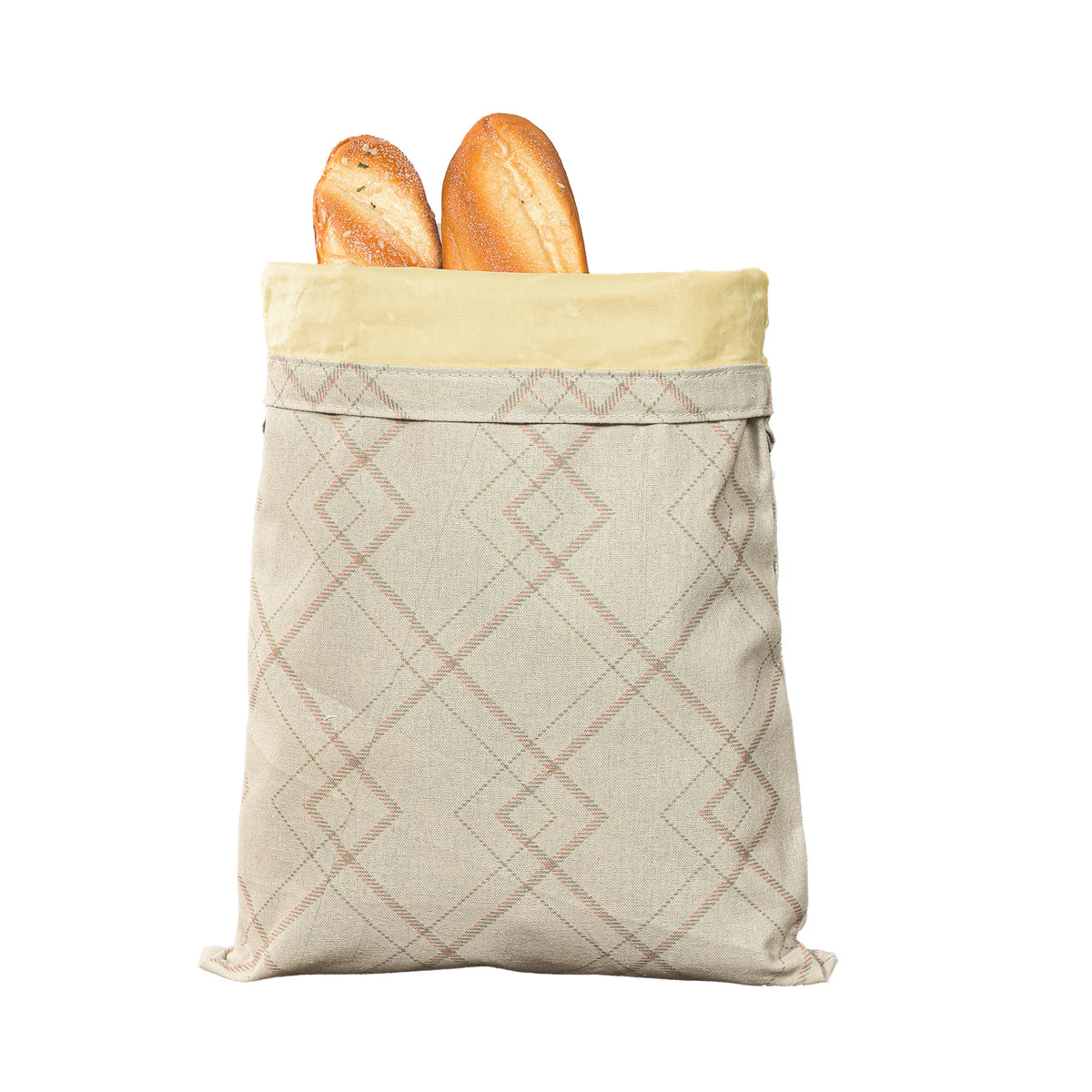 Reusable Beeswax Bread Bag – Linen & Cotton Sourdough Storage Bag – Ideal for Keeping Homemade Bread Fresh