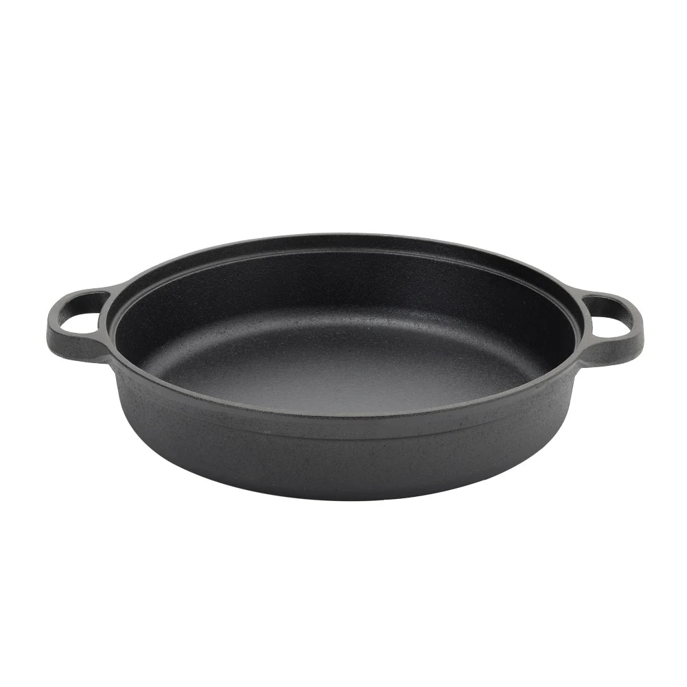 Pre-Seasoned Cast Iron Skillet – 28cm/30cm, Oven & Stovetop Safe