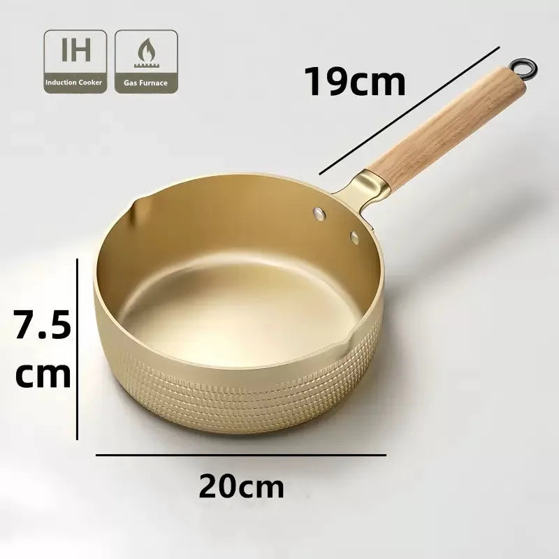 Non-Stick Saucepan with Wooden Handle 20cm