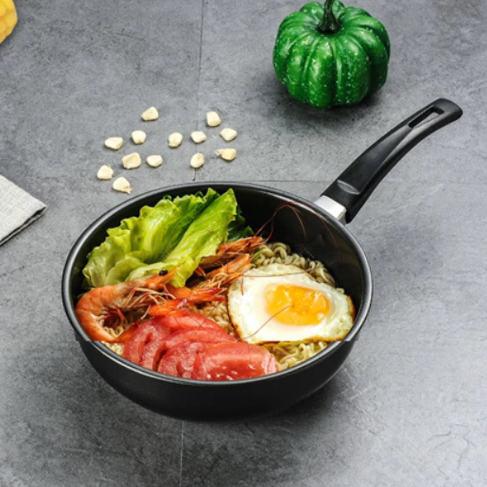 Mini Non-Stick Wok with Ergonomic Handle – Compact Stir-Fry Pan for Small Meals, Eggs, Mini Omelette, Frying, Fried Rice, Sautéing Veggies, Noodles & Side Dishes – Compatible with Gas & Induction Cooktops –Available in 14cm, 16cm & 18cm Sizes