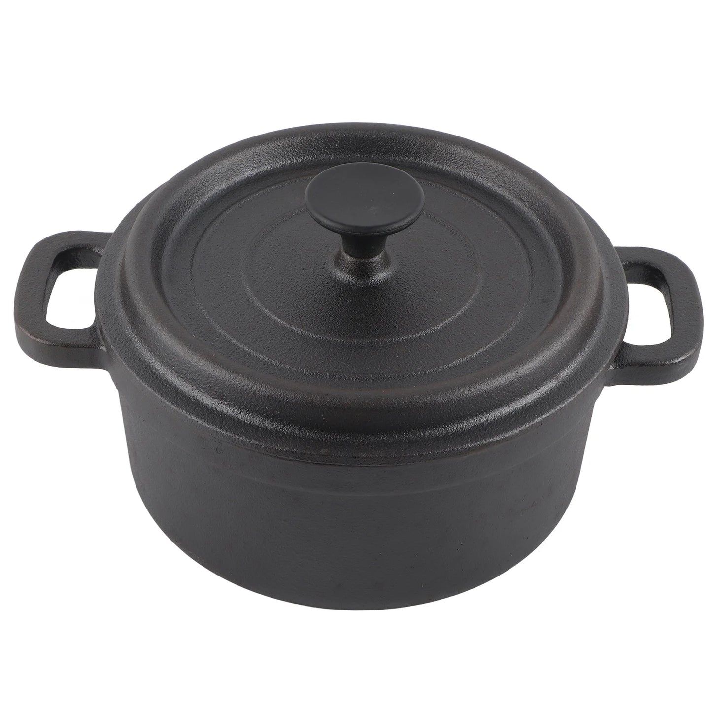 Premium Cast Iron Dutch Oven with Lid β Compact Multi-Purpose Double-Handled Pot Ideal for Slow Cooking, Stews, Barbecue, Roasting, and Pasta (Available in 10cm, 20cm Sizes)