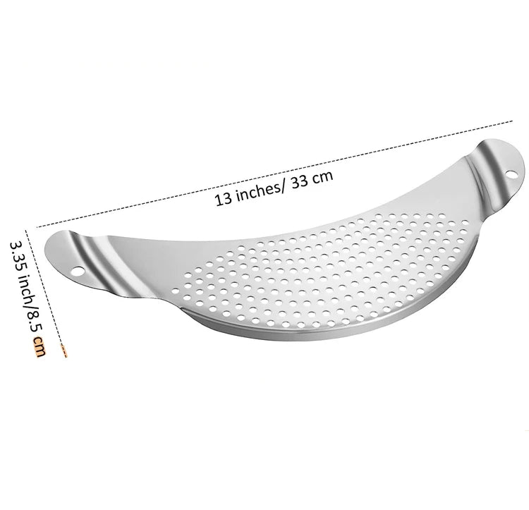 Stainless Steel Pot Strainer with Handle – Pasta Colander Insert & Pan Drainer – Ideal for Draining Pasta & Vegetables from Different Pots Style B