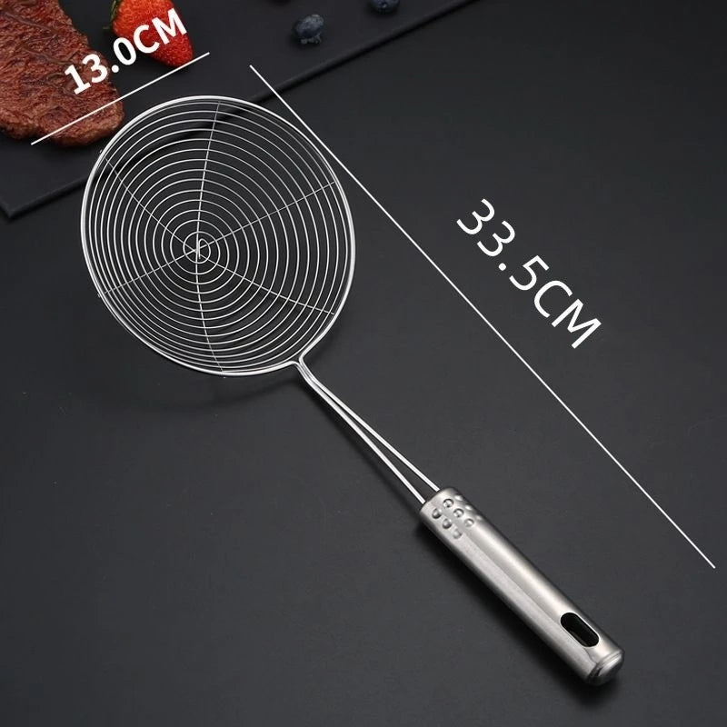 Fine Mesh Spider Strainer – Stainless Steel Skimmer Spoon with Long Handle – Ideal for Frying, Noodles & Blanching – Available in 11, 13, 15 & 17cm