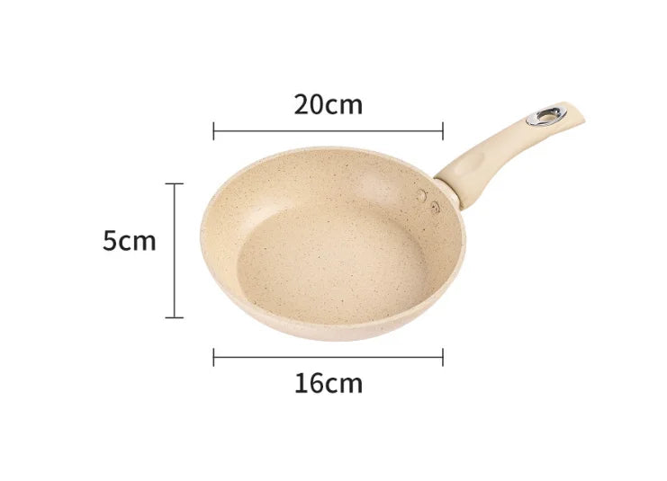 Ceramic Non-Stick Skillet – Perfect Skillet for Frying Eggs, Omelettes, Pancakes, Crepes, Steak, Searing, Sautéing, Sauces & Daily Cooking – Compatible with Gas & Induction Cookers – Available in 20cm, 24cm, 28cm