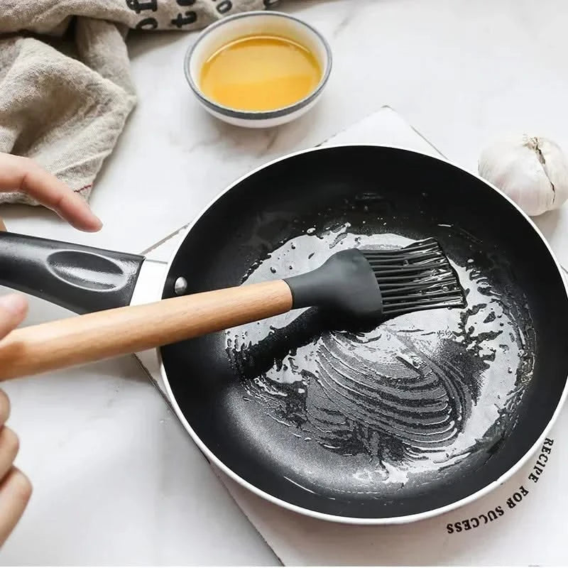 12-Piece Food-Grade Silicone Kitchen Utensils Set – Versatile Cooking Tools with Turner, Spatula, and Measuring Spoons for Everyday Use