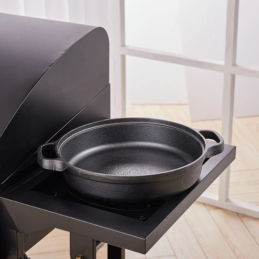 Pre-Seasoned Cast Iron Skillet – 28cm/30cm, Oven & Stovetop Safe