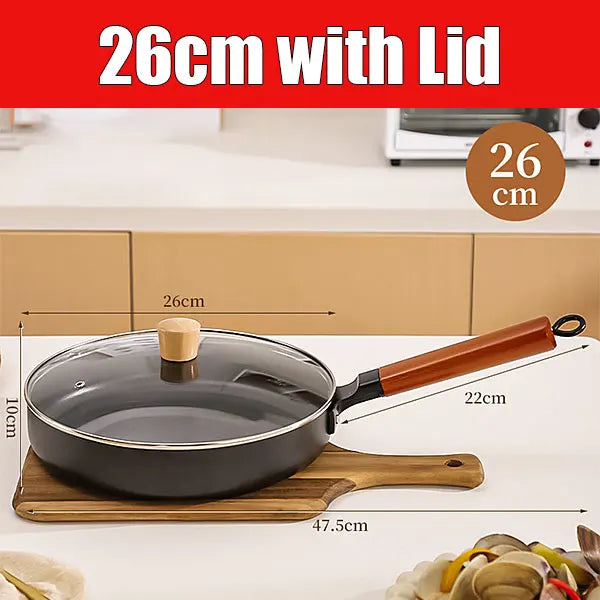 Cast Iron Frying Pan 26cm with Lid