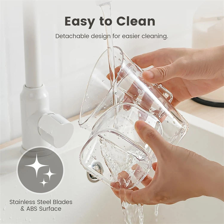 5-in-1 Rotary Cheese & Vegetable Grater with Handle & Suction Base – Multifunctional Manual Drum Grater (Available in Ivory and Light Green))