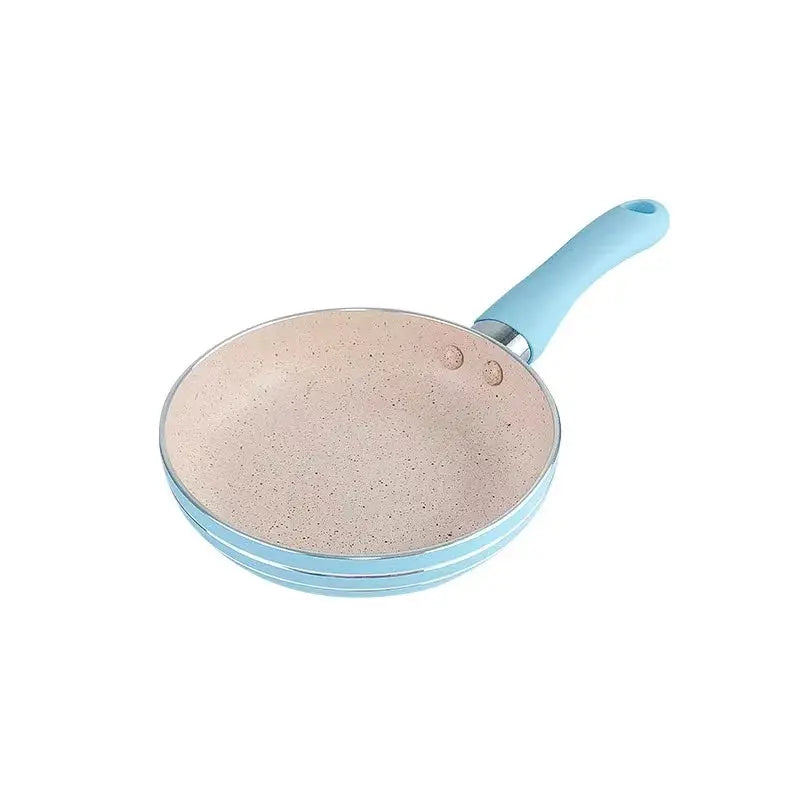 Non-Stick Mini Frying Pan – Mini Skillet for Eggs, Pancakes, Omelettes, French Toast, Hash Browns, Sausages, Scrambled Eggs, Breakfast Burritos, Grilled Sandwiches & Daily Cooking – Available in 16cm in Green & Blue 16cm Blue