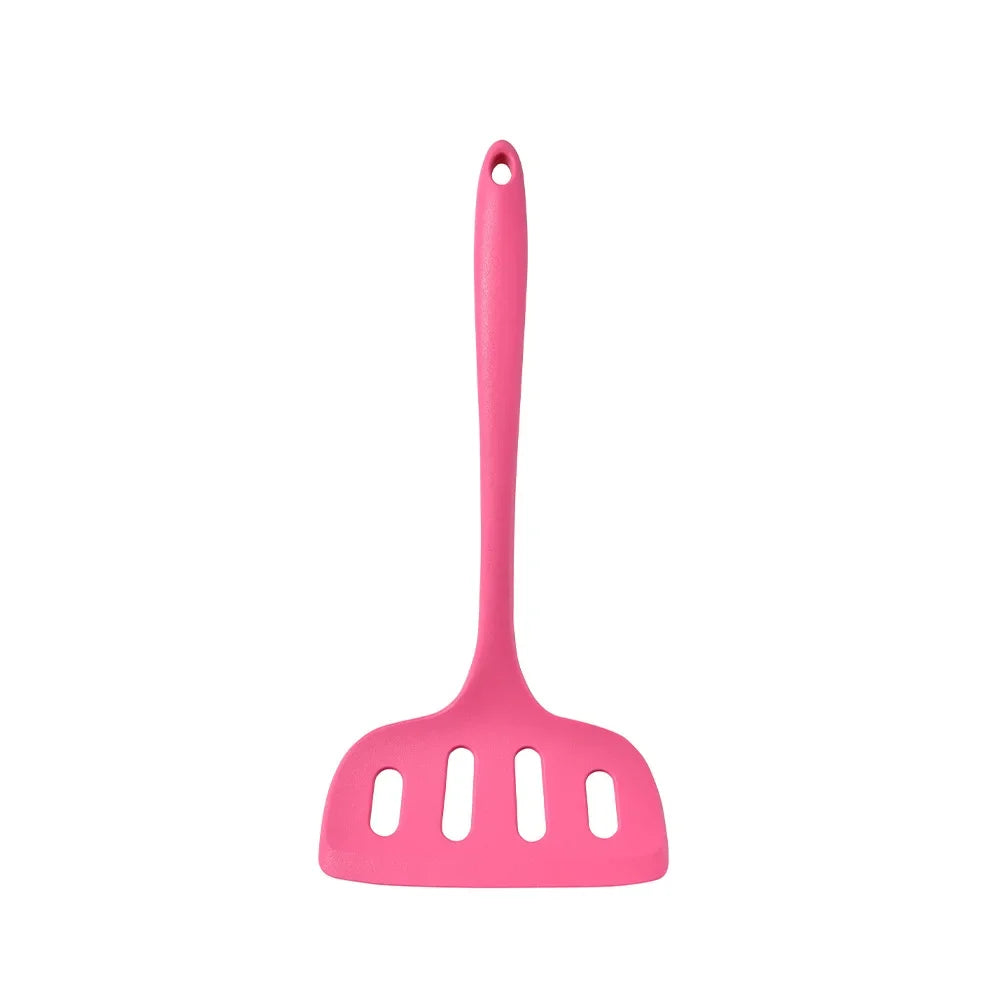 Blush Pink Silicone Kitchen Utensils Set – Heat-Resistant Spatulas, Turners, Ladle & Mixing Spoon – Safe for Non-Stick Cookware & Daily Cooking – Available as 6-Piece Set or Individual Pieces