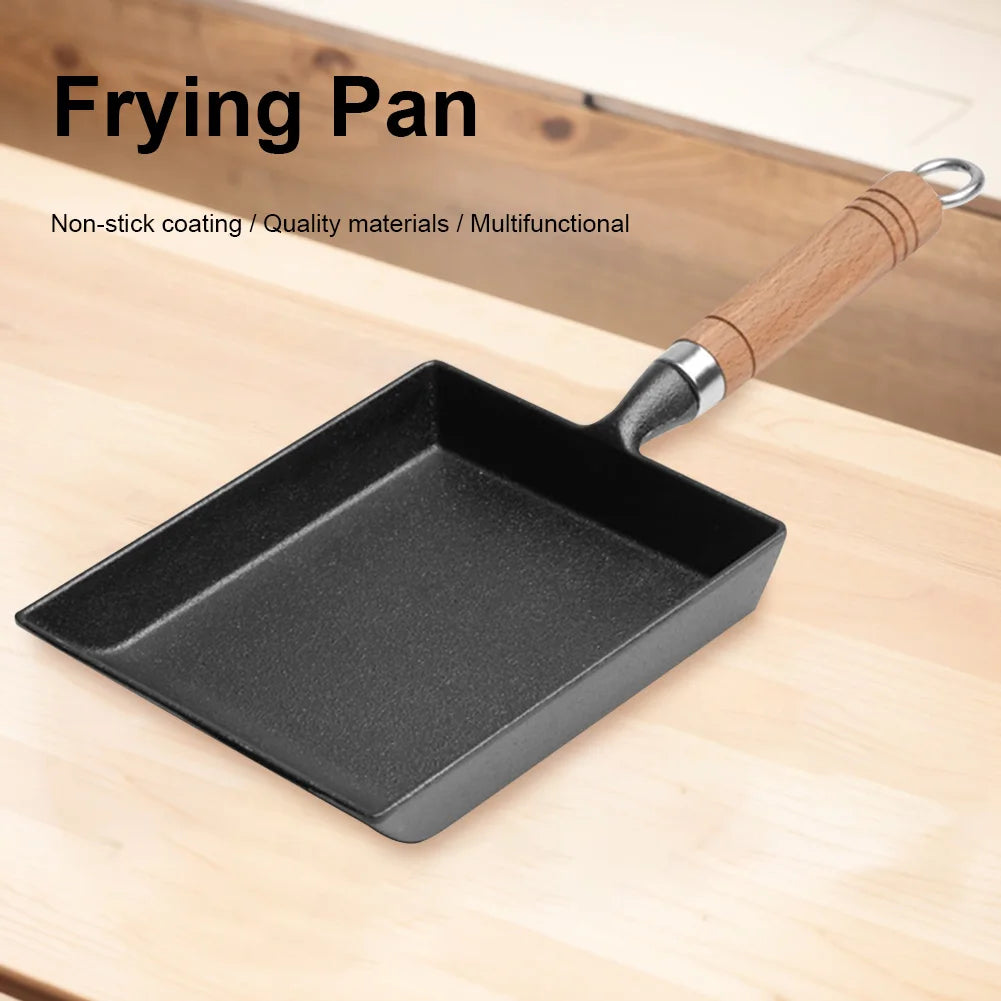 Pre-Seasoned Cast Iron Tamagoyaki Pan – Non-Stick Frying Pan Ideal for Sushi-Style Tamago, Fluffy Omelettes, Pancakes, and Grilled Rice Balls – The Ultimate Multi-Purpose Frying Pan!