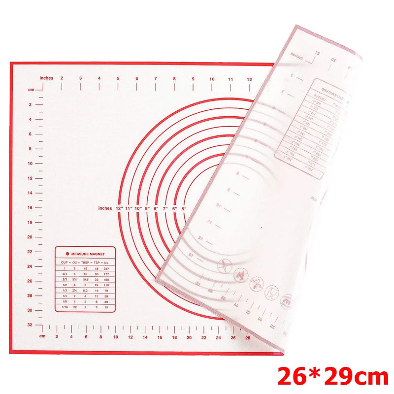 Silicone Pastry & Baking Mat with Measurements 26x29cm