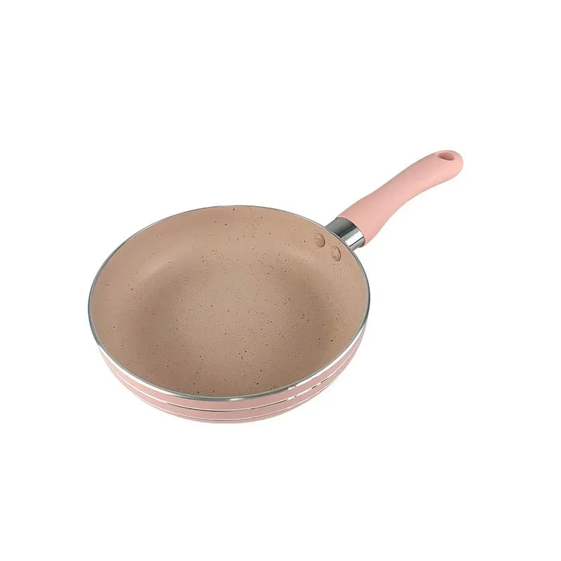 Blush Pink Non-Stick Mini Frying Pan – Mini Skillet for Eggs, Pancakes, Omelettes, French Toast, Hash Browns, Sausages, Scrambled Eggs, Breakfast Burritos, Grilled Sandwiches– Compatible with Induction & Gas Stoves – Available in 16cm
