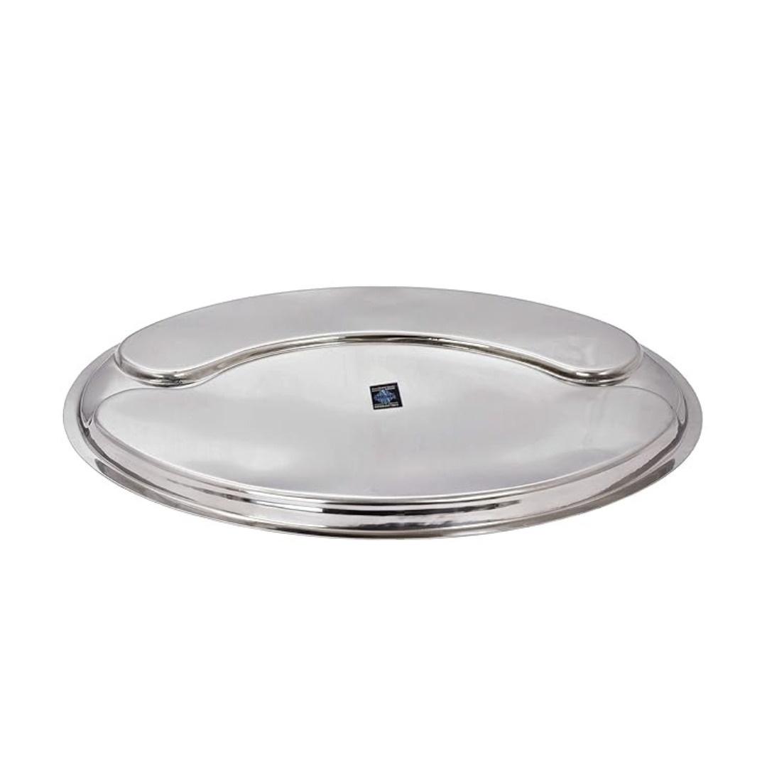 Steel Oval Plate, Serving Dishes Tableware Diameter- 16.8 inch