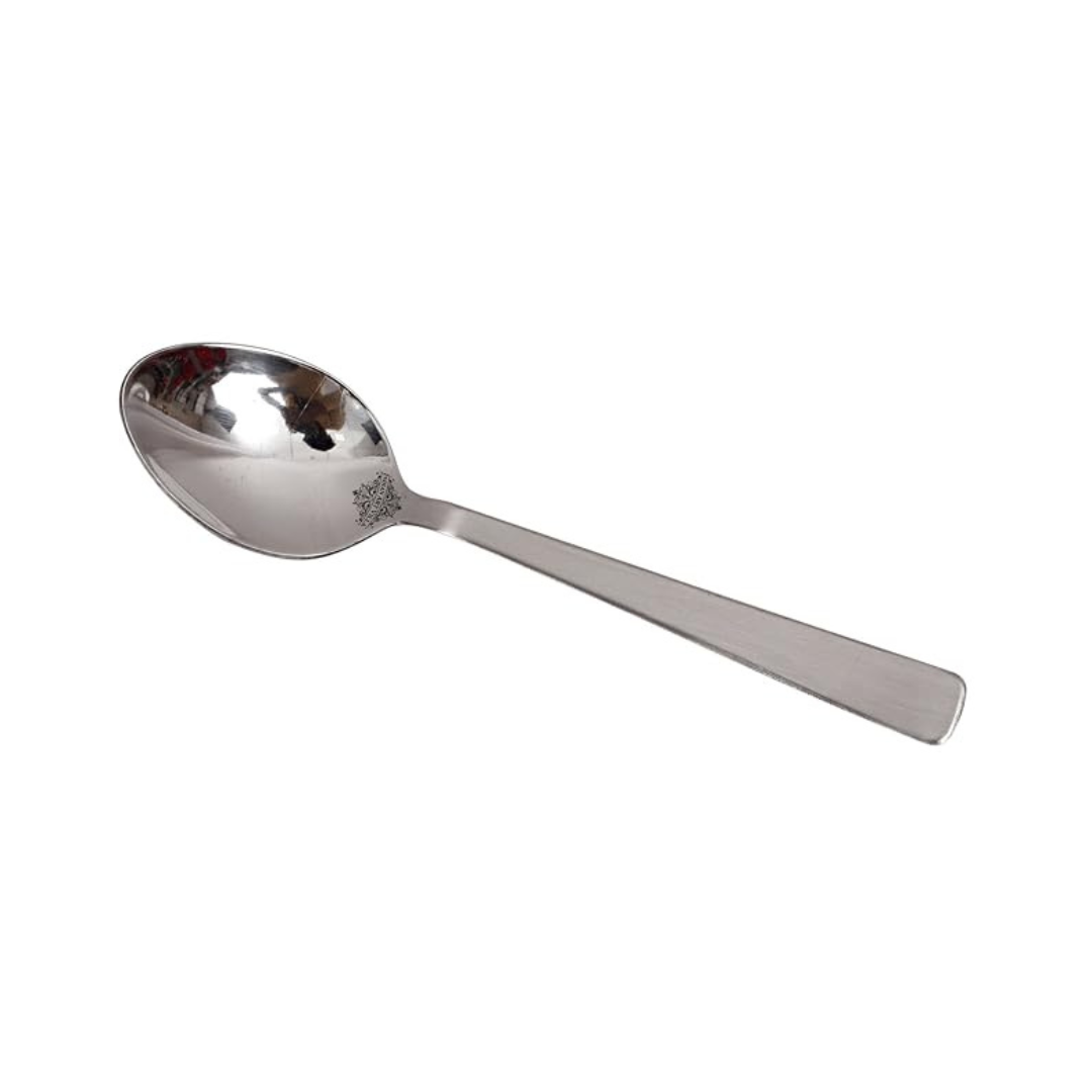 Matt Finsh Stainless Steel Dessert Spoon Cutlery, 1 Pieces