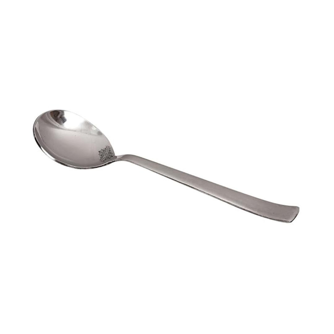Matt Finsh Stainless Steel Serving Soup Spoon Cutlery, 1 Pieces