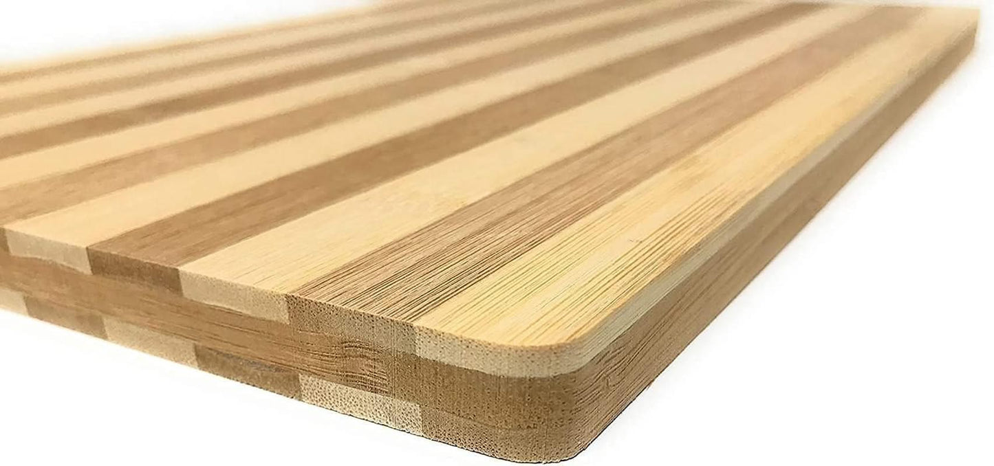 Eco-Friendly Bamboo Cutting Board – Durable Wooden Board for Meat, Bread, Vegetables, Cheese, and BBQ,34 X 24cm