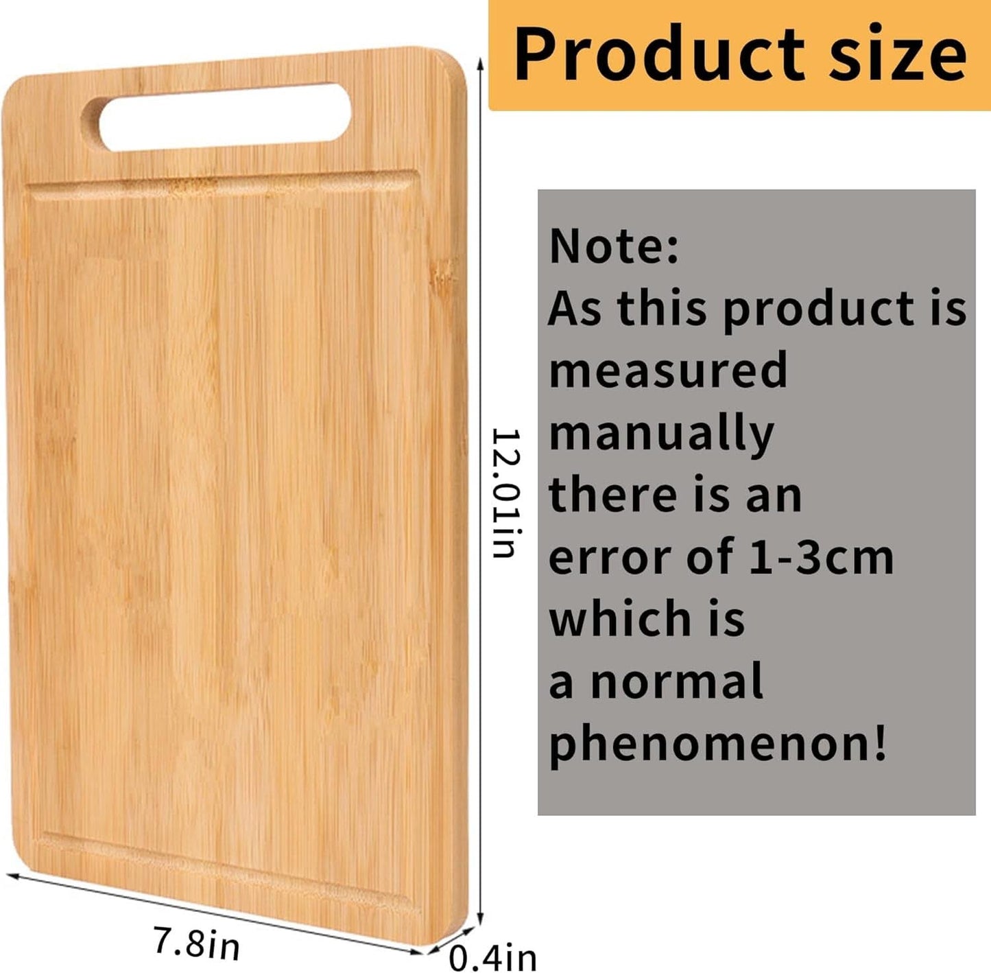 Premium Double-Sided Cutting Board – Durable and Perfect for Meat, Vegetables, and Everyday Kitchen Tasks (30.5 x 20 x 1.2 cm)
