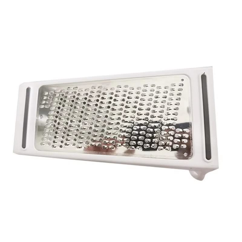 Double-Sided Multifunctional Grater with Storage Box—Dual-Sided for Coarse and Fine Grating(White)