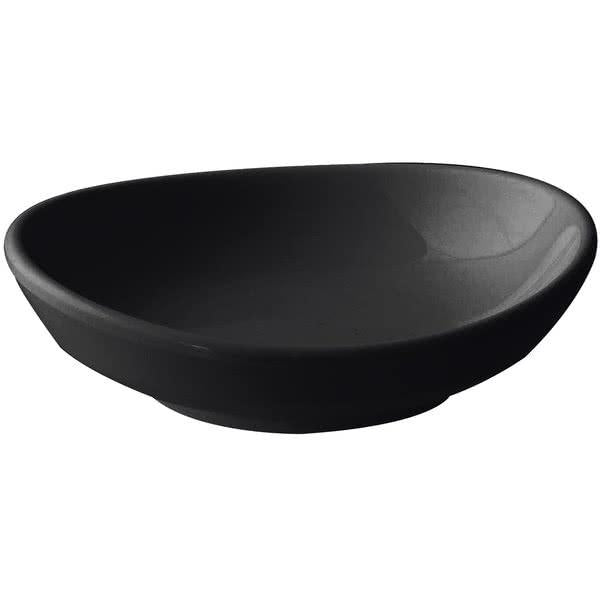 Classic Black Round Melamine Saucer 57ml - Pack of 12 Default Title